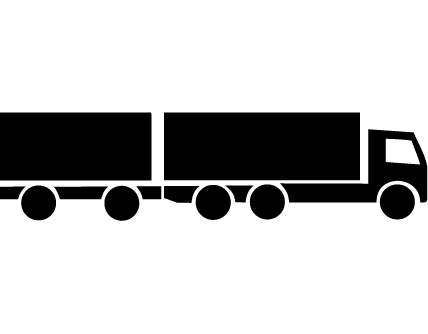 Icon LKW mit Hänger